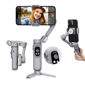 Триосьовий стабілізатор AOCHUAN Professional Gimbal Stabilizer for Smartphone SMART X Сірий AOCHUAN-SMARTX-G фото