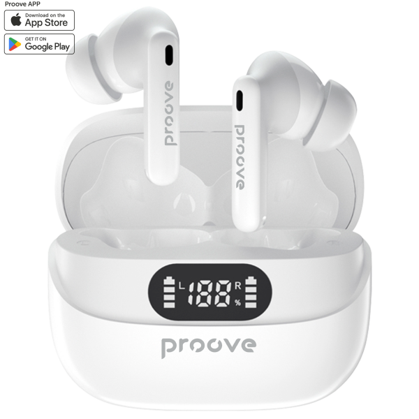 Бездротові навушники Proove Digital Pro TWS with ANC (APP) white 612140003 фото