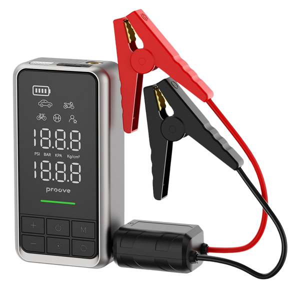 Jump Starter 2 in 1 + Pump Proove Air Jump 10400mAh 1000A gray