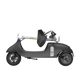 Електросамокат з сидінням OKAI Ceetle PRO EA10C Black 10', 350(900)W, 25Km/h, 10.4Ah, 55Km, 20%, NFC, App, 29kg 50580 фото 2