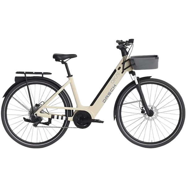 Електровелосипед OKAI EB10 Beige 28', 250(500)W, 14.4Ah, 100km, 25km\h, NFC, App, 29kg 41461 фото