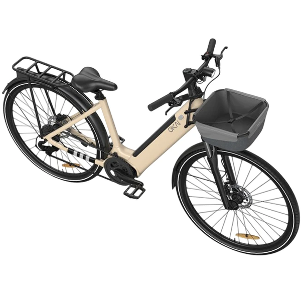 Rower elektryczny OKAI EB10 Beige 28', 250(500) W, 14,4 Ah, 100 km, 25 km\h, NFC, App, 29 kg