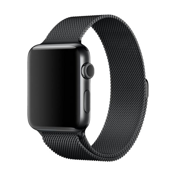 Pasek Apple Watch Milanese Loop 42/44/45/49 mm czarny
